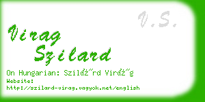 virag szilard business card